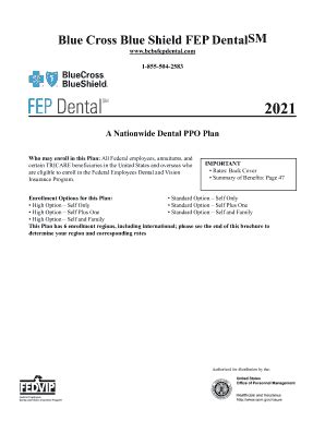 Fillable Online Blue Cross Blue Shield FEP DentalSM Fax Email Print