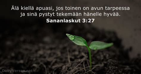 Sananlaskut 3 27 Raamatun Jae DailyVerses Net