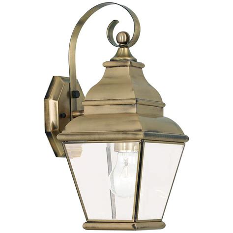 Exeter 15 12 High Antique Brass Outdoor Wall Light 42m96 Lamps Plus