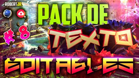 8 Pack De Textos Editables Cinema 4d Youtube