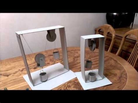 Experimento La Cosa Va De Poleas YouTube Maquetas De Maquinas