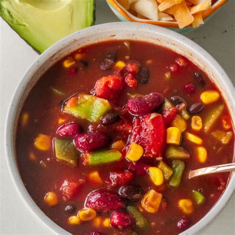 Slow Cooker Vegetarian Chili - Brooklyn Farm Girl