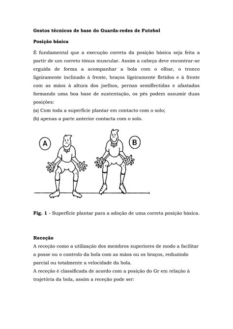 Gestos técnicos de base do guarda redes PDF