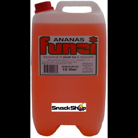 FUNZI Ananas Slush Ice 10 Liter Snackshop Dk