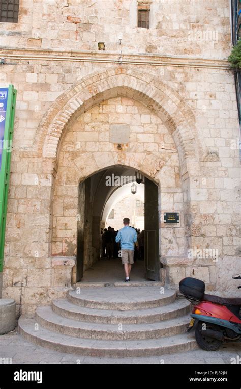 Israel Jerusalem Mount Zion Entrance To King David S Tomb Stock