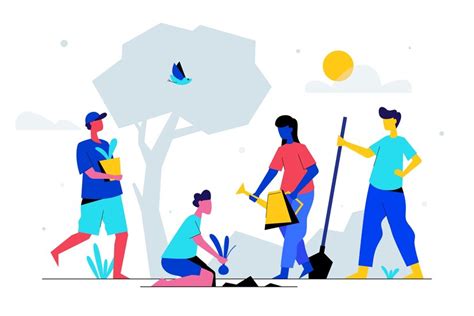 Free Vector Hand Drawn Community Spirit Illustration