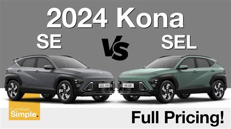 Hyundai Kona Se Vs Sel Feature Pricing Breakdown Youtube