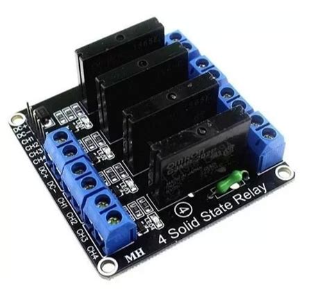 Módulo Relé Estado Sólido 5v 4 Canais Arduino Ssr G3mb 202p