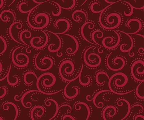 Premium Vector Seamless Swirls On Burgundy Background