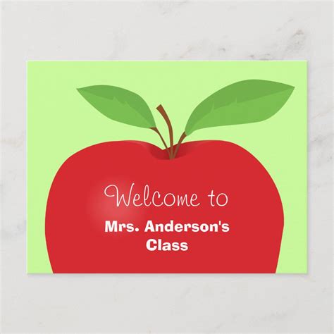 Welcome Back From Teacher Postcard Zazzle