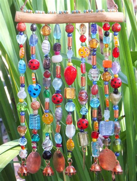 Glass Beaded Wind Chime Windchime Sun Catcher On