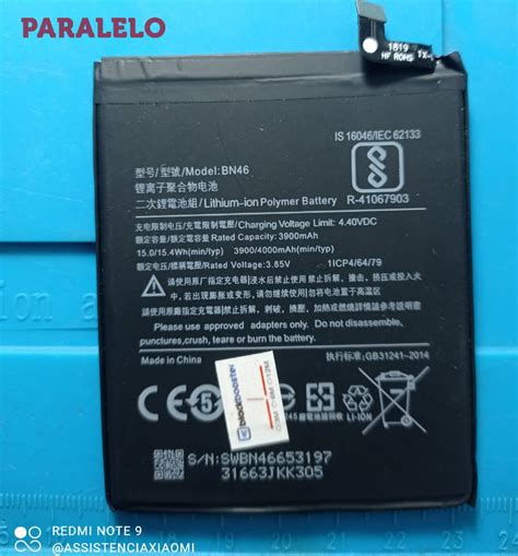 Bateria Xiaomi Redmi Note T Redmi Bn