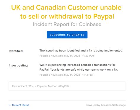 Coinbase Uk And Canada Users Cant Trade Via Paypal Fix Is In Progress