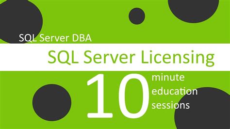 Sql Server Licensing Youtube