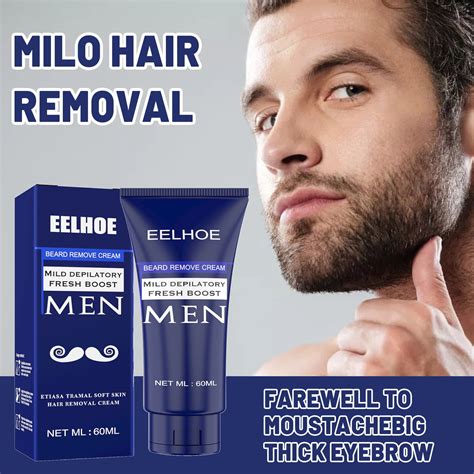 Permanent Hair Removal Cream Depilatory Paste Beard Moustache Remover