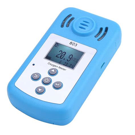 Oxygen Meter Portable Oxygen O2 Concentration Detector With Lcd Display And Sound Light Alarm