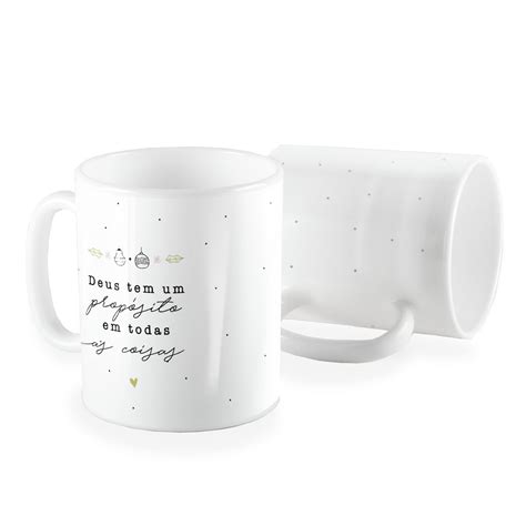 Caneca Deus Tem Um Propósito Elo7 Produtos Especiais