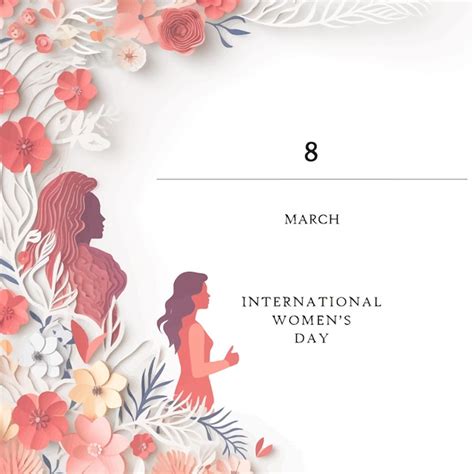 Premium Vector Vector Happy International Womens Day Floral Design