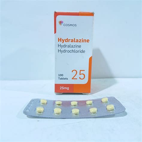 Hydralazine 25mg Tablets Cosmos Cherrys Pharmacy