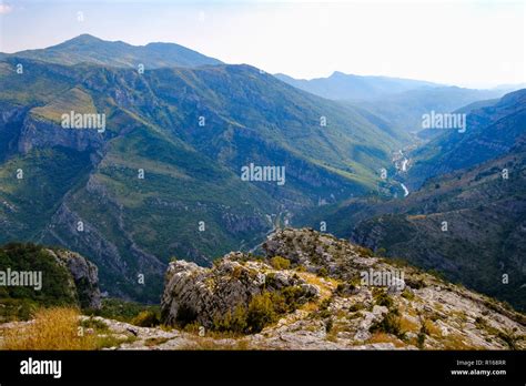 Cijevna Gorge View From Delaj Near Podgorica Montenegro Stock Photo