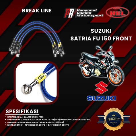 Jual Selang Rem Brake Line Racing Hel Suzuki Satria Fu Front