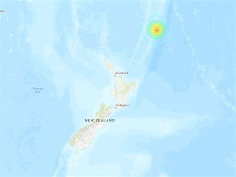 Earthquake Of Magnitude Strikes New Zealand S Kermadec Islands