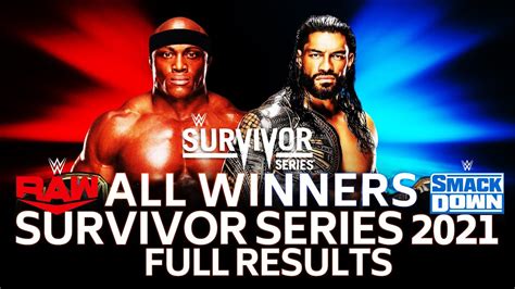 Wwe Survivor Series 2021 All Matches And All Winners Full Results