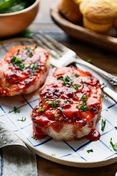 4 Ingredient Apricot Glazed Pork Chops The Seasoned Mom