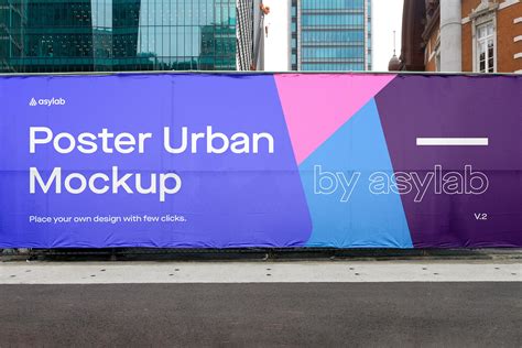 Urban Poster Street Mockup Psd Advertising Mockups Creative Market