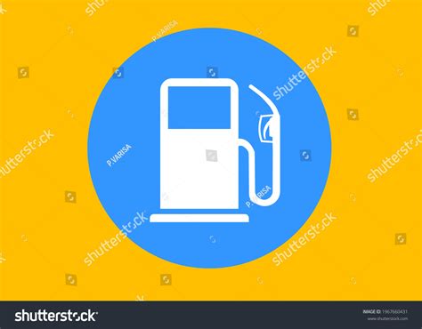 Gas Fuel Pump Petrol Filling Station Stock Vector Royalty Free