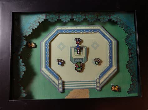 The Legend Of Zelda A Link To The Past Shadow Box Etsy