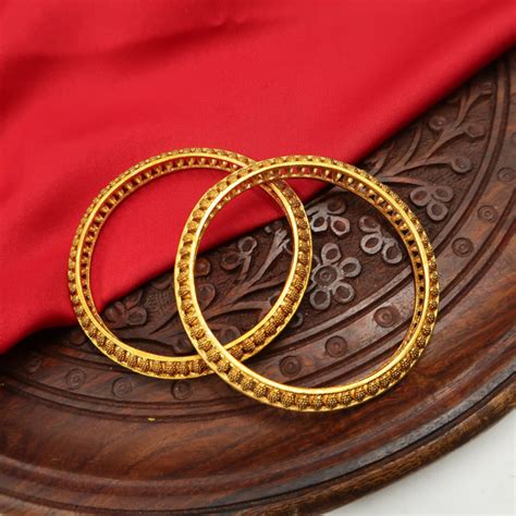 Buy Round Designer Indian Gold Bangles For Women Indian Bangles