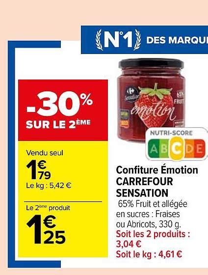 Promo Confiture Motion Carrefour Sensation Chez Carrefour Market