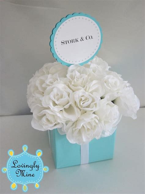 Tiffany & Co. Inspired Centerpiece - Small Three Tier Tiffany Blue And ...