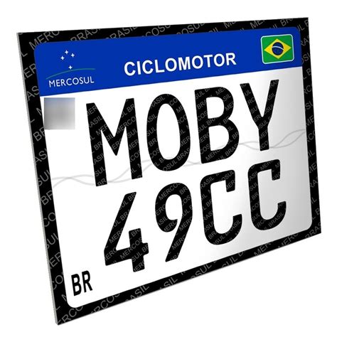 Placa Bike Ciclomotores Cc Cinquentinha Moby Cc Parcelamento Sem