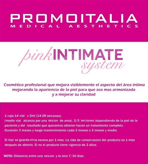 PINK INTIMATE SYSTEM PEELING Aparatologia Estética México