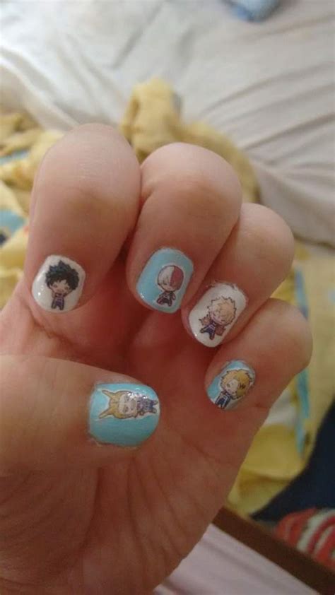 Anime Inspired Nails Mha