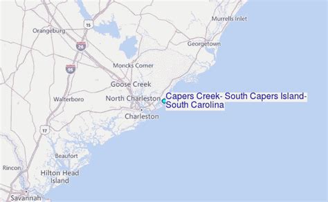 Capers Creek South Capers Island South Carolina Tide Station Location