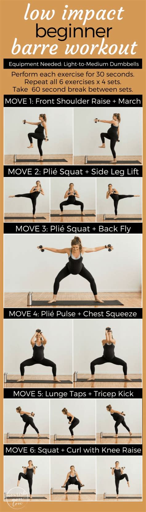 Minute Low Impact Cardio Barre Workout Nourish Move Love