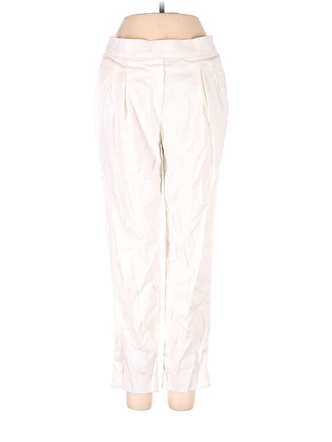 Babaton Solid White Ivory Casual Pants Size 4 69 Off ThredUp