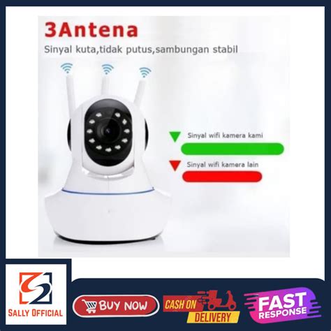 Jual IP Camera CCTV WIRELESS Wifi 3 Antena V380 1080P Wifi Night Vision