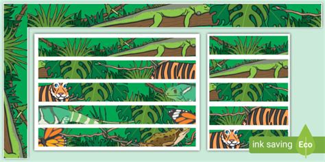 Baby Jungle Animals Background Eylf Resources Twinkl