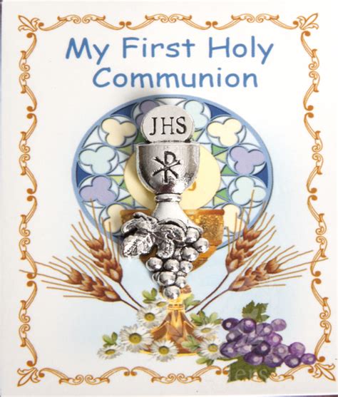 Blessed Sacrament Lapel Pin First Communion Chalice And Grapes F