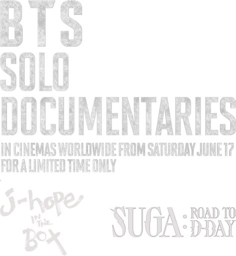 Bts Solo Documentaries In Cinemas From Saturday June 17