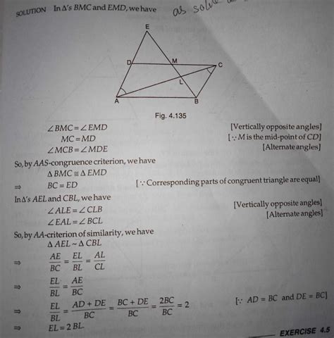 Through The Midpoint Of The Side Cd Of A Parallelogram Abcd The Line