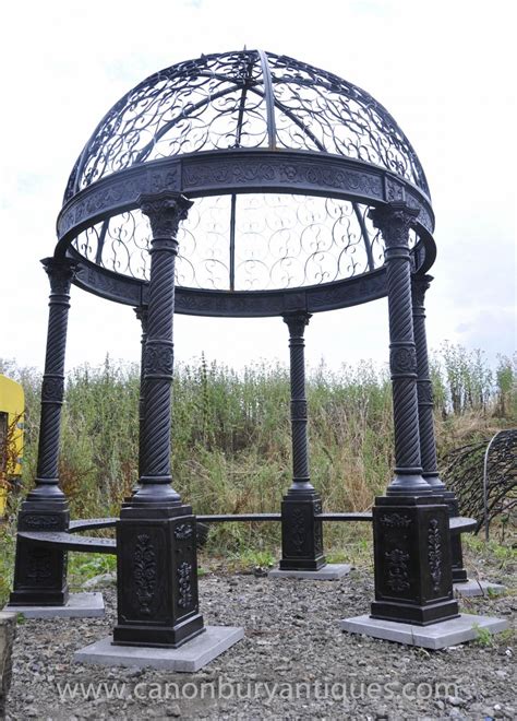 Photo Of Large Victorian Cast Iron Gazebo Architectural Garden Seat