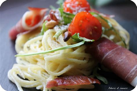 Linguine al prosciutto et à la roquette Recette Ptitchef