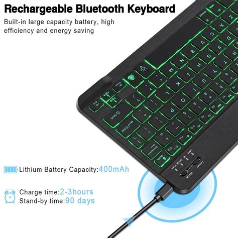 Teclado y ratón inalámbricos con Bluetooth Combo de ratón inalámbrico