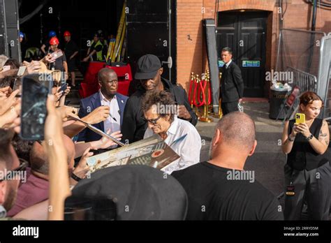 Ronnie Wood Of The Rolling Stones Arrives At The Hackney Empire London For The Launch Of Their