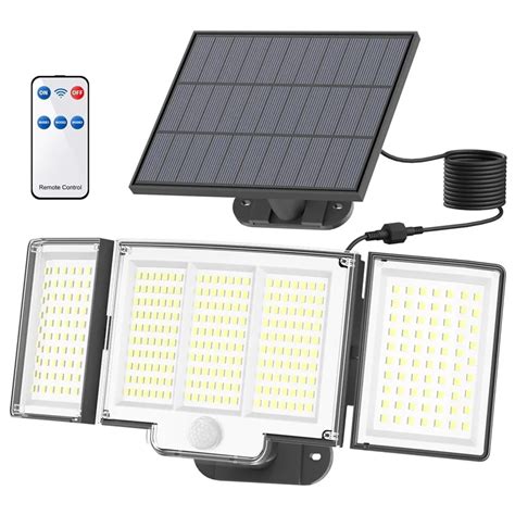 Luz Solar Ao Ar Livre Sensor De Movimento Controle Remoto IP65